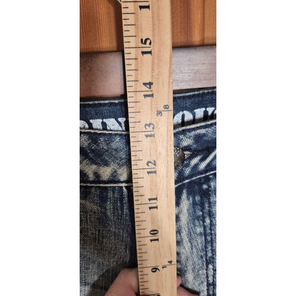 Grindhouse Denim Mens 40x32 Distressed Blue Jeans Stretchy Ripped High Rise NWT - Picture 5 of 12
